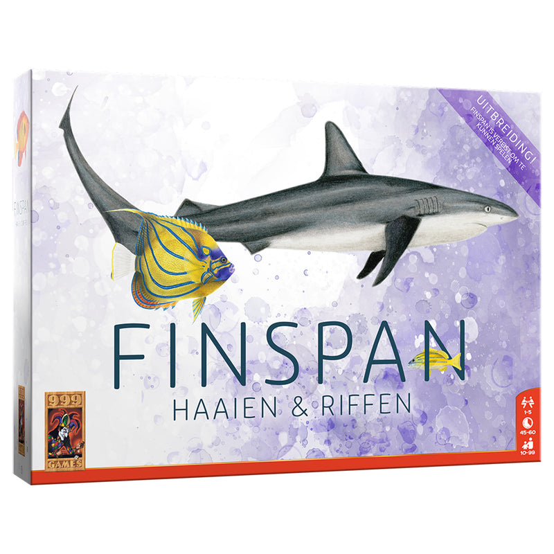 Afbeelding laden in galerijviewer, 999games 999 games finspan uitbreiding: haaien en riffen bordspel (uitbreiding, nederlands, 1 - 5 spelers, 45 minuten, vanaf 10 jaar)
