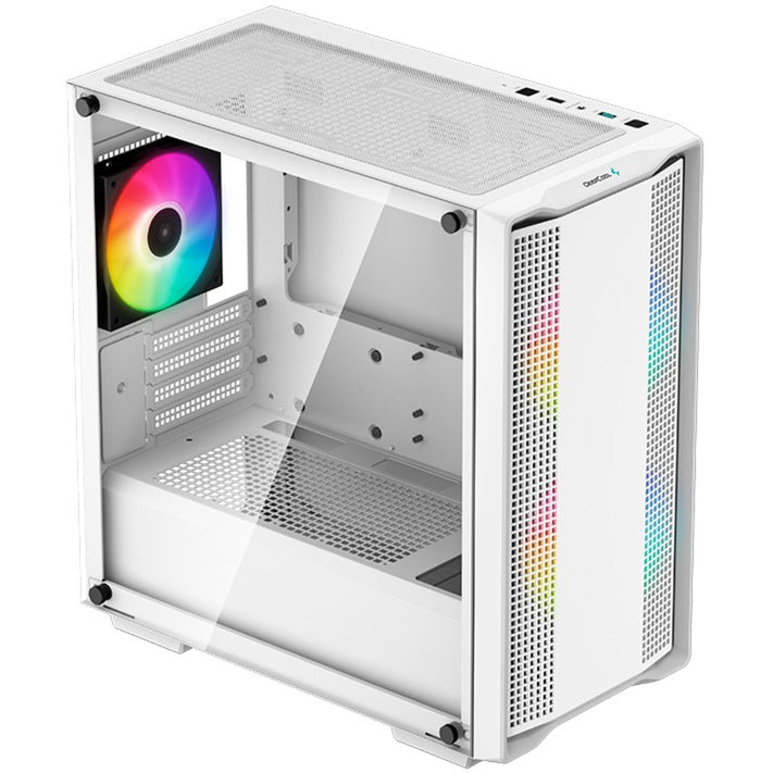 Afbeelding laden in galerijviewer, Deepcool cc360 argb midi tower behuizing (wit | 2x usb-a | rgb | tempered glass)
