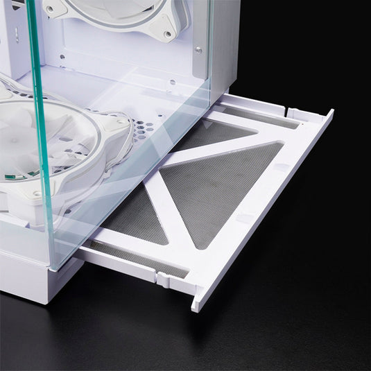 Chieftec visio midi tower behuizing (wit | 2x usb-a | 1x usb-c | rgb | tempered glass)