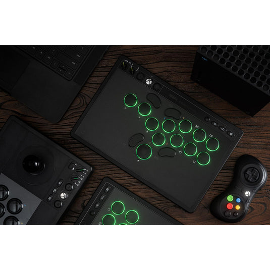 8bitdo arcade controller for xbox (zwart, 2.4 ghz usb, xbox series x|s, xbox one, pc)