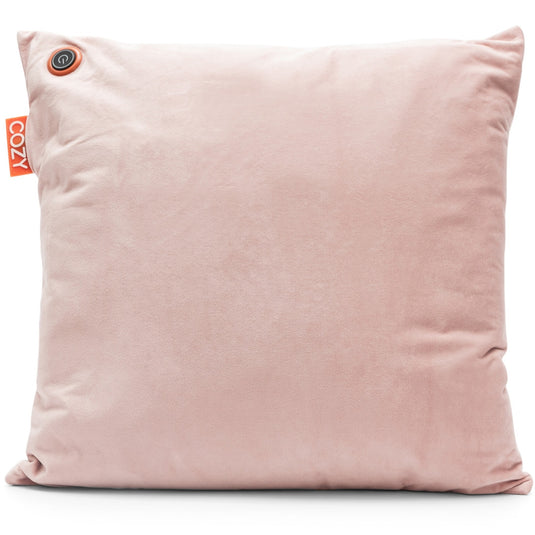 Cozy una velvet 45 x 45 cm draadloos warmtekussen (lichtroze, powerbank 5000 mah)