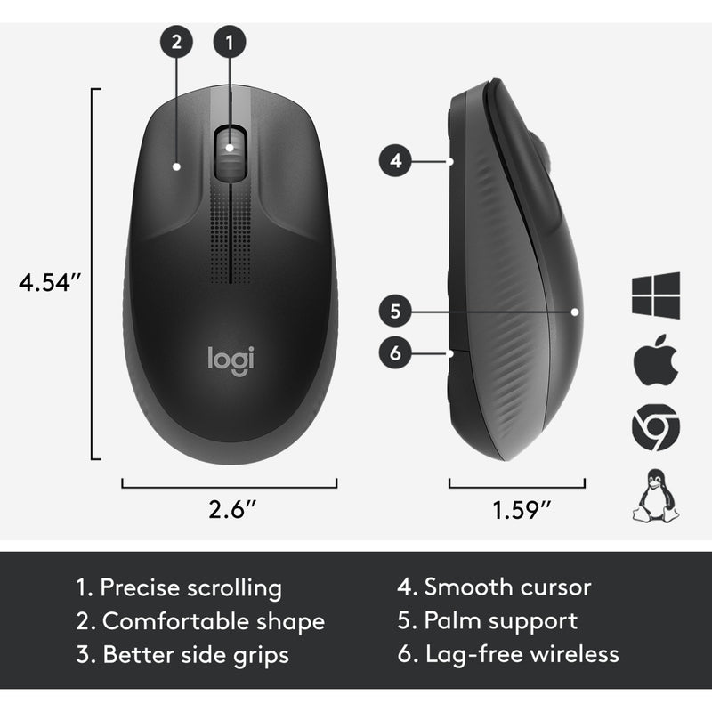 Afbeelding laden in galerijviewer, Muis logitech 910-005905 houtskool
