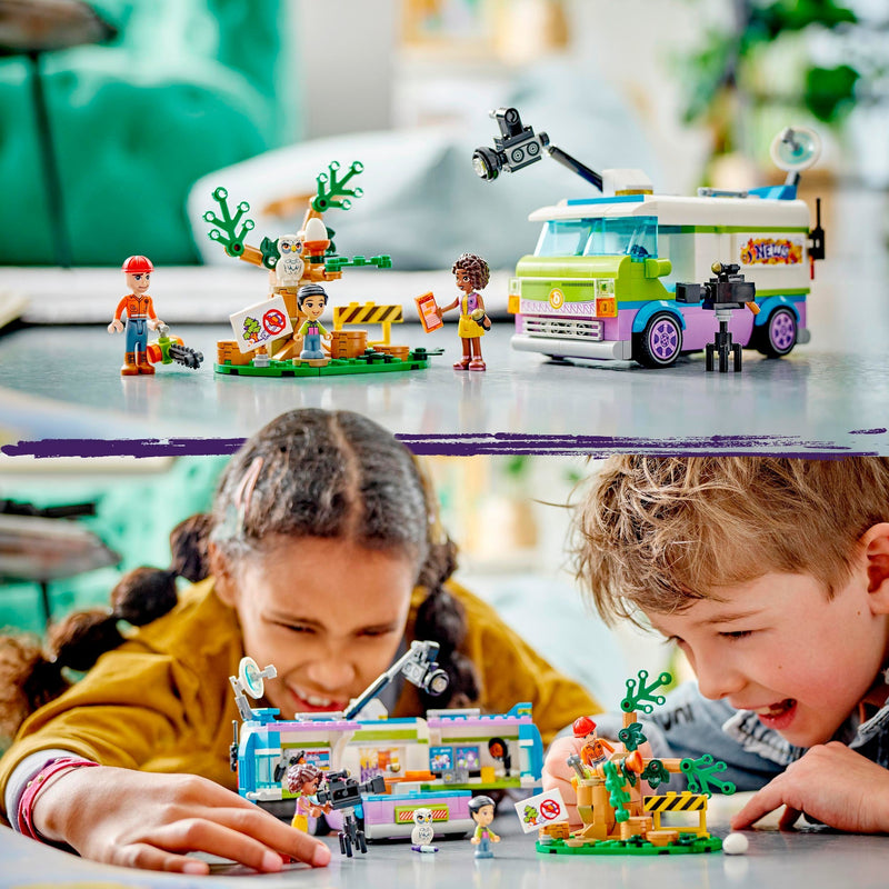 Afbeelding laden in galerijviewer, Lego friends - nieuwsbusje constructiespeelgoed (41749)

