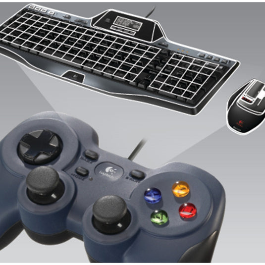 Logitech gamepad f310 (donkerblauw zwart)