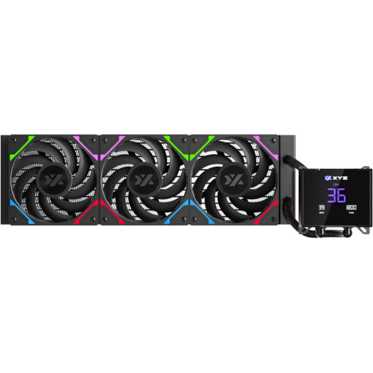 Xyz pc gear hydrotemp aio 360 waterkoeling (zwart, argb, pwm)