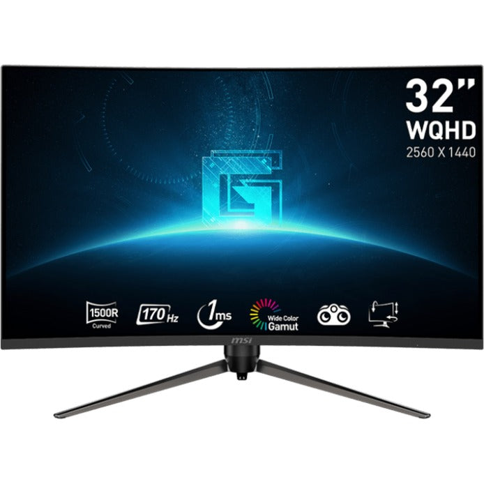 Afbeelding laden in galerijviewer, Msi g32cq5p 31.5 curved gaming monitor (zwart, 2x hdmi, displayport, 170 hz)
