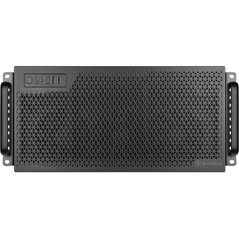 Afbeelding laden in galerijviewer, Silverstone rm52 server behuizing (zwart | 2x usb-a | 1x usb-c)
