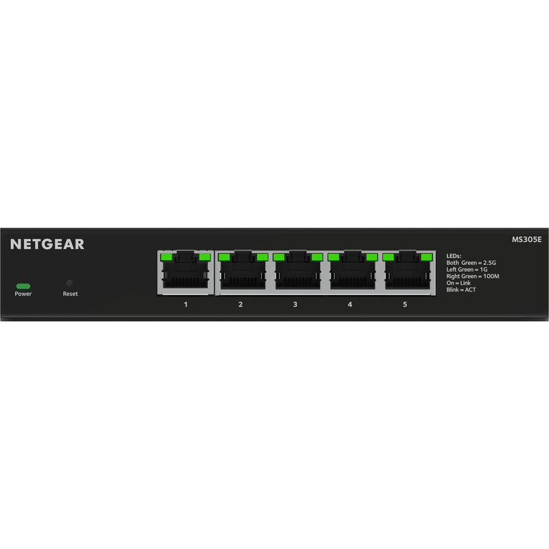 Afbeelding laden in galerijviewer, Netgear 5-port 2.5g multi-gigbit ethernet plus switch (ms305e) (zwart, managed)
