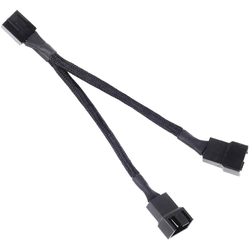 Afbeelding laden in galerijviewer, Silverstone sst-cpf01 splitterkabel (zwart, 10 centimeter)
