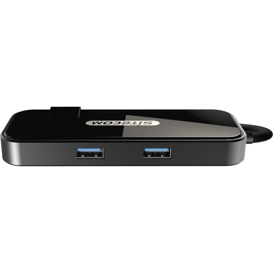 Sitecom usb-c to hdmi + gigabit lan adapter (zwart)