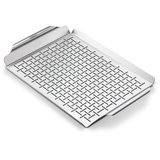Weber deluxe grillpan grillkorf (zilver)