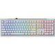 Ducky one x wireless rgb mechanisch toetsenbord (wit, us lay-out (qwerty), inductive, 100%, hot-swappable, pbt, 2.4 ghz | bluetooth | usb-c)