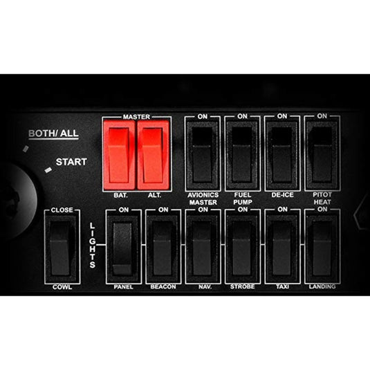 Logitech g saitek pro flight switch panel instrumentenpaneel (zwart, pc)