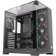 Xyz pc gear tesseract a-rgb midi tower behuizing (zwart | 2x usb-a | 1x usb-c | rgb | tempered glass)