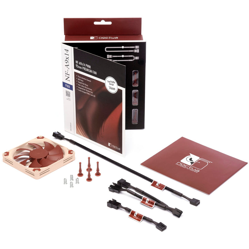 Afbeelding laden in galerijviewer, Noctua nf-a9x14 case fan (bruin, 92 x 92 x 14 mm, pwm)

