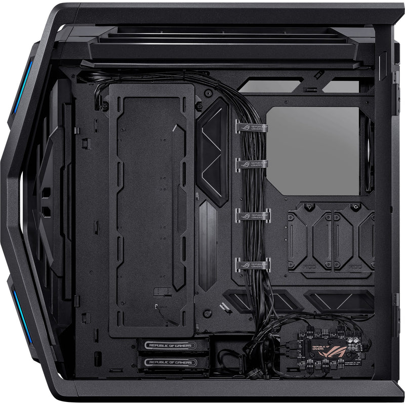 Afbeelding laden in galerijviewer, Asus rog hyperion gr701 big tower behuizing (zwart | 4x usb-a | 2x usb-c | rgb | tempered glass)
