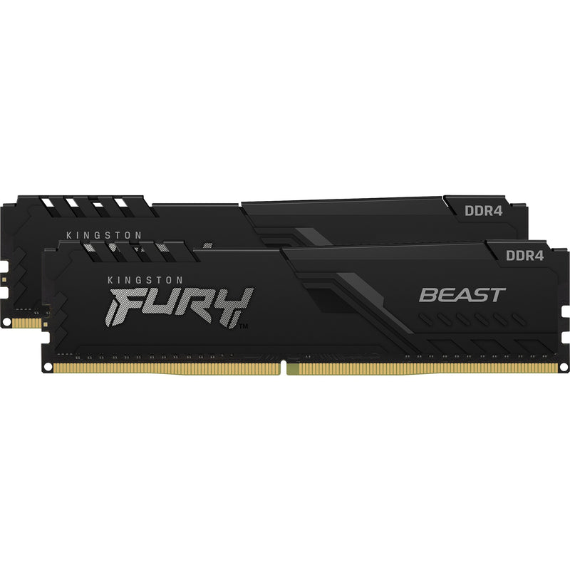 Afbeelding laden in galerijviewer, Kingston fury beast 16 gb ddr4-3600 (2x 8 gb) werkgeheugen (zwart, kf436c17bbk2 16, xmp 2.0)
