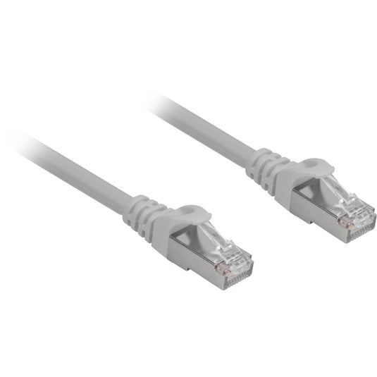 Sharkoon cat.6a netwerkkabel (grijs, 0,25 meter, sftp, rj-45, halogeenvrij)
