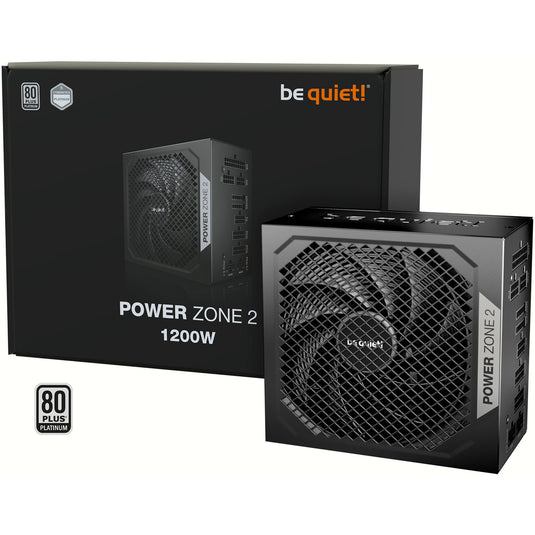 Be quiet! power zone 2 modulaire 1200 watt voeding (zwart, 1x 12v-2x6, 3x pcie)