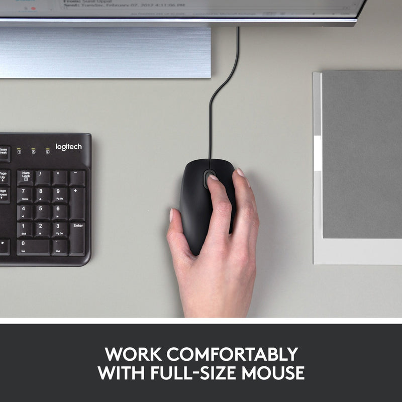 Afbeelding laden in galerijviewer, Logitech b100 optical usb mouse for business (zwart, 800 dpi)
