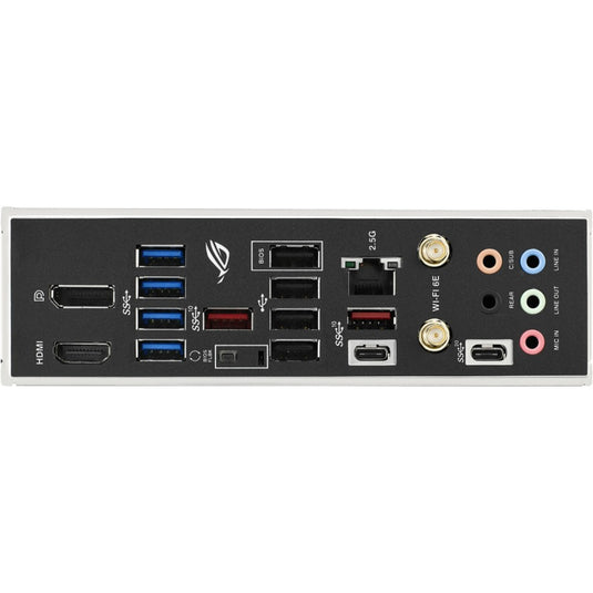 Asus rog strix b650e-f gaming wifi socket am5 moederbord (zwart, raid, 2.5 gb-lan, wi-fi 6e, bt 5.2, sound, atx)