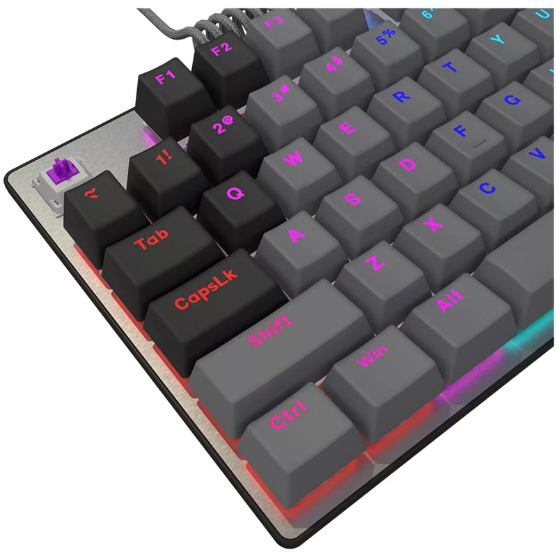 Afbeelding laden in galerijviewer, Lorgar azar 514tkl rgb mechanisch gaming toetsenbord (zwart, us lay-out (qwerty), logar dream, 80% (tkl), rgb)
