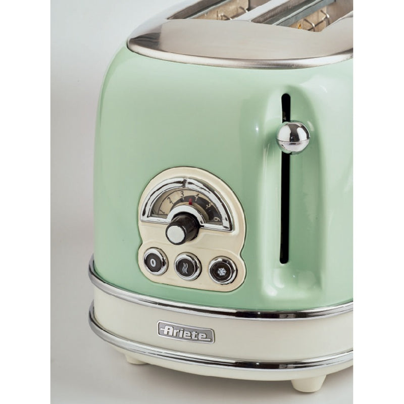 Afbeelding laden in galerijviewer, Ariete vintage broodrooster 0155 14 (lichtgroen)
