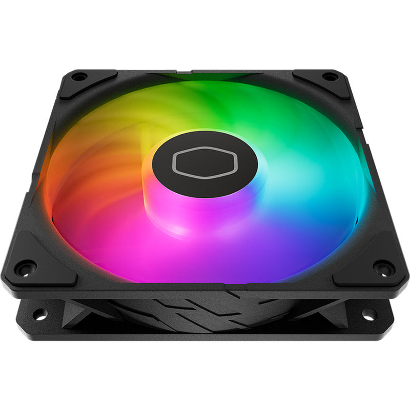 Afbeelding laden in galerijviewer, Cooler master sickleflow edge 120 argb case fan (zwart, 120 x 120 x 25 mm, pwm, met a1 mini led controller)
