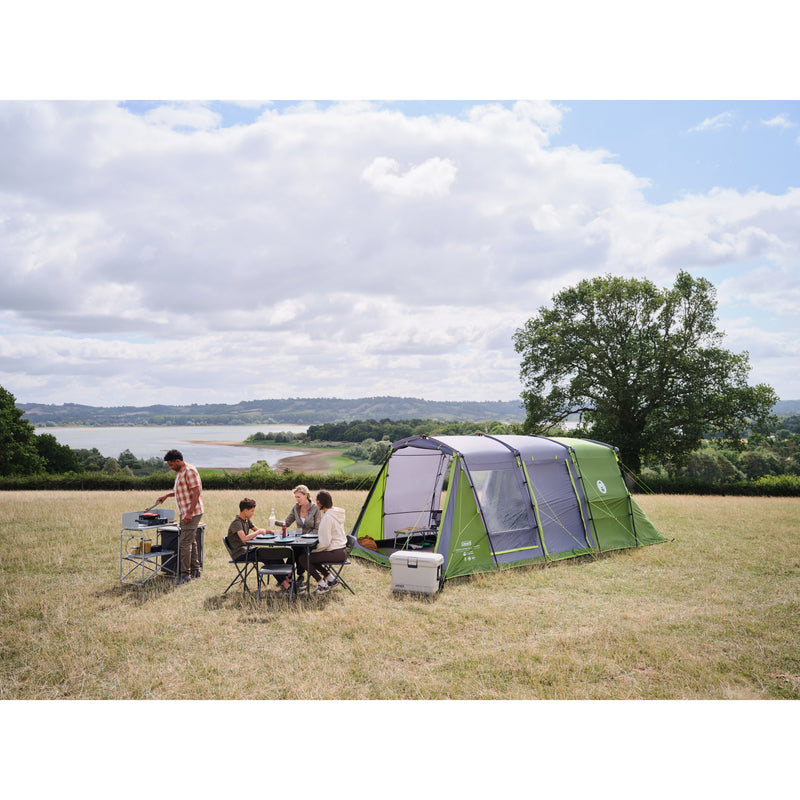 Afbeelding laden in galerijviewer, Coleman fastpitch victoria falls 4 blackout tent – 4 persoons tent - snel opzetten dankzij fastpitch – blackout bedroom technology - groen

