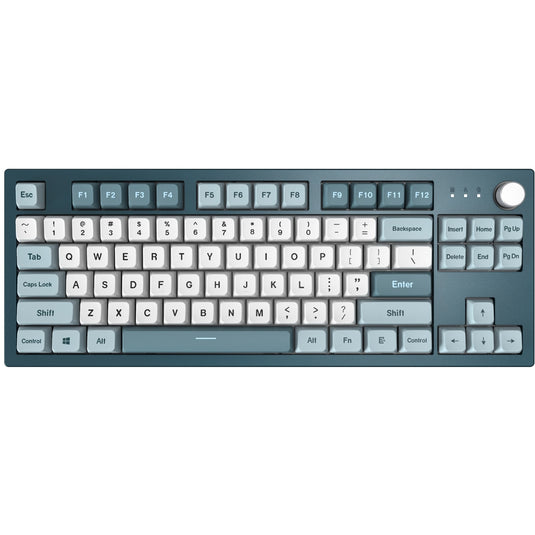 Montech mkey freedom tkl rgb mechanisch toetsenbord (donkerblauw, us lay-out (qwerty), gateron g pro brown, 80% (tkl), hot-swappable, rgb, pbt)