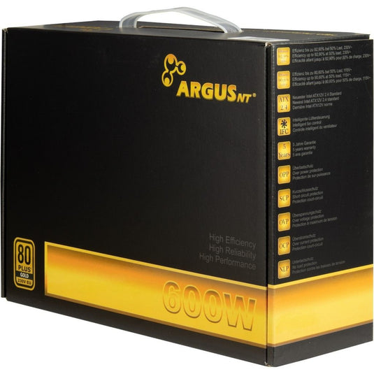 Inter-tech argus gps-600 600 watt voeding (zwart, 4x pcie)