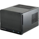 Silverstone sg13b-q mini tower behuizing (zwart | 2x usb-a)
