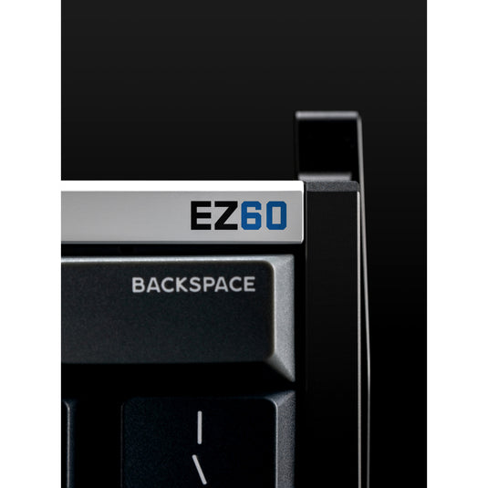Iqunix ez60 magnetic switch gaming he keyboard (zwart, us lay-out (qwerty), gateron star trail, 60%, rgb, double shot pbt keycaps)