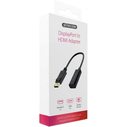 Sitecom displayport naar hdmi adapter (zwart)