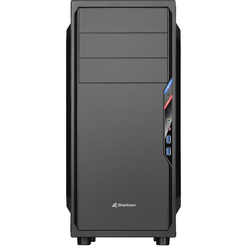 Afbeelding laden in galerijviewer, Sharkoon vs4-v midi tower behuizing (zwart | 2x usb-a)
