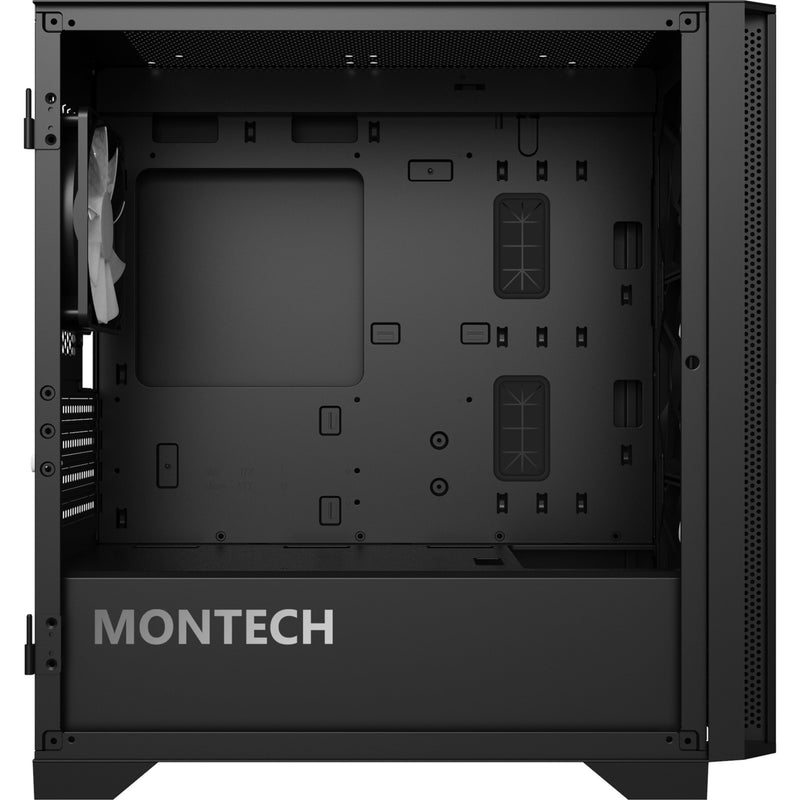 Afbeelding laden in galerijviewer, Montech air 100 argb mini tower behuizing (zwart | 3x usb-a | tempered glass)
