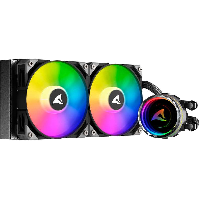 Afbeelding laden in galerijviewer, Sharkoon s80 rgb waterkoeling (zwart, 4-pins pwm fan-connector)

