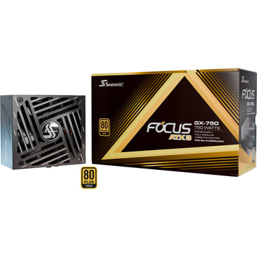 Seasonic focus gx-750-v4 atx3.1 modulaire 750 watt voeding (zwart, 2x pcie)