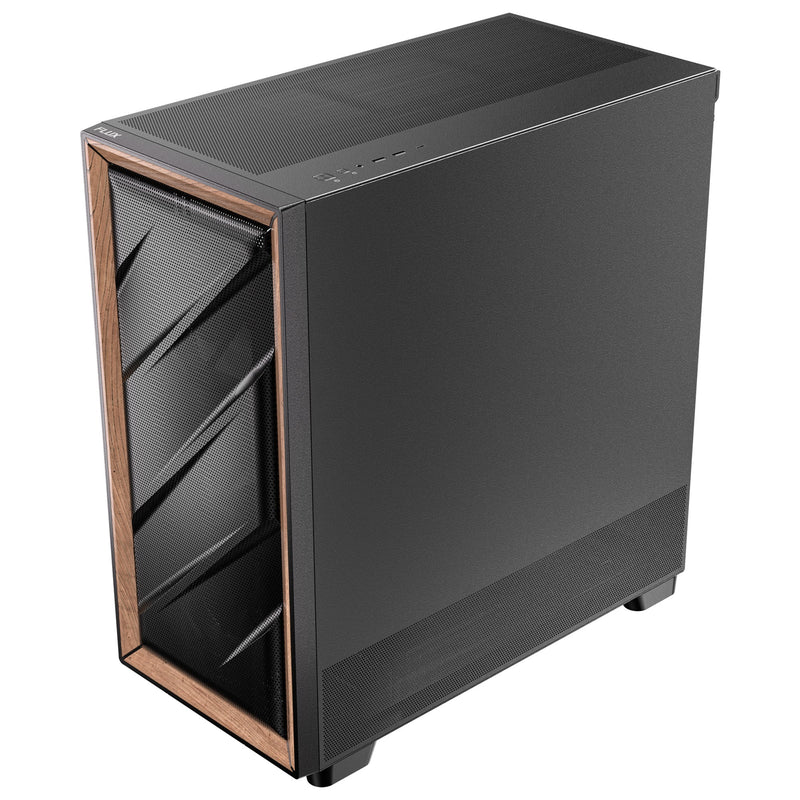 Afbeelding laden in galerijviewer, Antec flux se midi tower behuizing (zwart | 2x usb-a | 1x usb-c)
