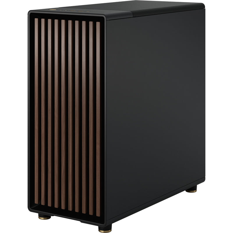 Afbeelding laden in galerijviewer, Fractal design north midi tower behuizing (zwart houtkleur | 2x usb-a | 1x usb-c | tempered glass)
