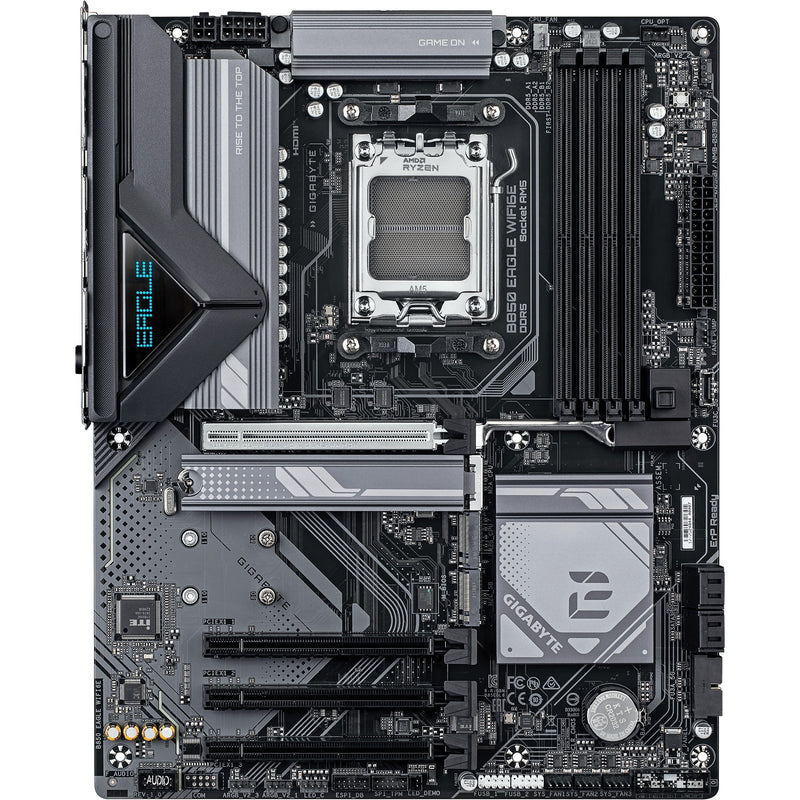 Afbeelding laden in galerijviewer, Gigabyte b850 eagle wifi6e socket am5 moederbord (zwart grijs, raid, gb-lan, wi-fi 6e, bt, sound, atx)
