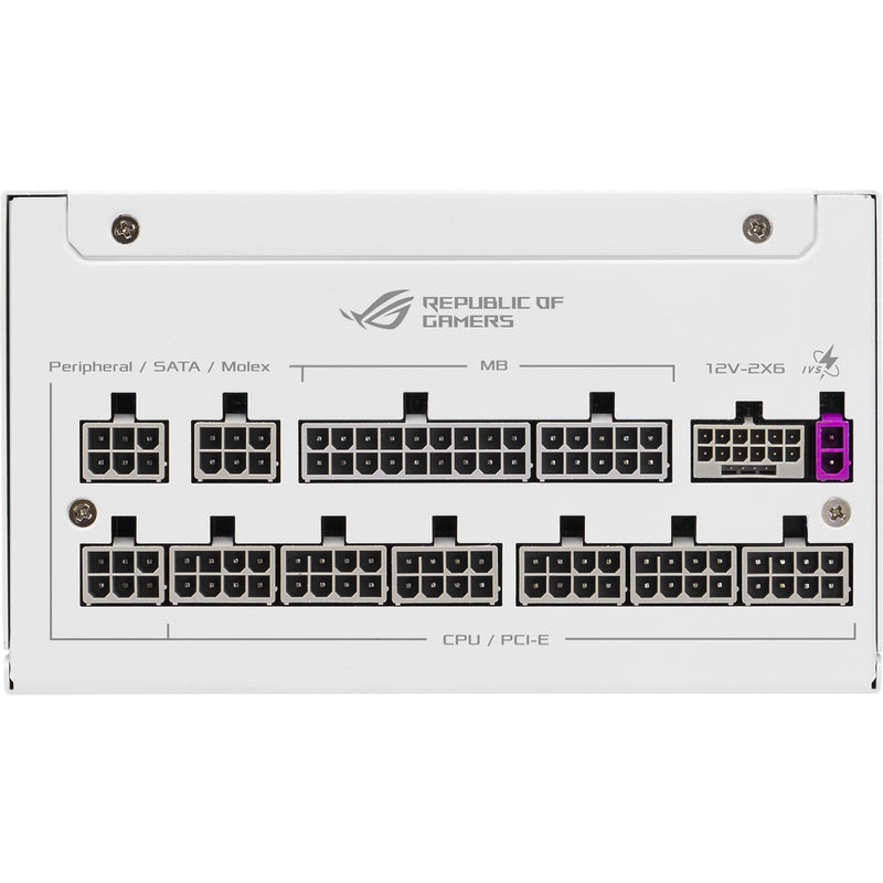 Afbeelding laden in galerijviewer, Asus rog strix platinum white edition modulaire 1000 watt voeding (wit, 1x 12v-2x6, 4x pcie)
