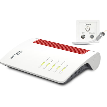 Fritz! box 6670 cable edition international router (wit rood)