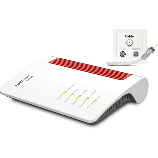 Fritz! box 6670 cable edition international router (wit rood)