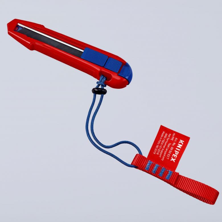 Afbeelding laden in galerijviewer, Knipex cutix universele mes stanleymes (rood blauw, incl. 2 mesbladen)
