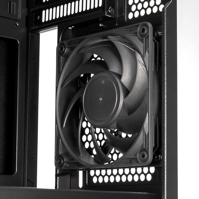 Afbeelding laden in galerijviewer, Silverstone cs382 mini tower behuizing (zwart | 2x usb-a | 1x usb-c)
