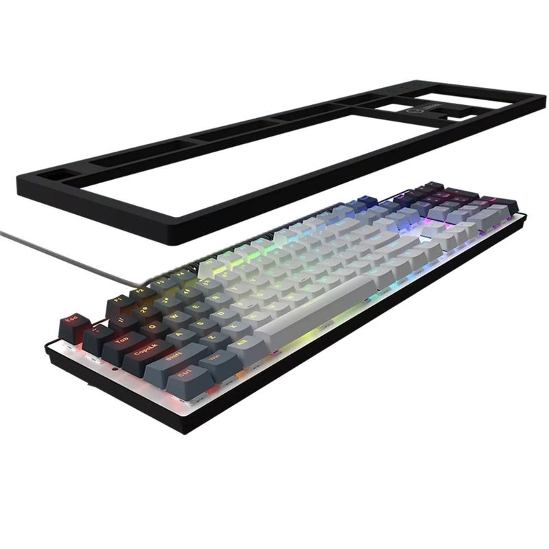 Afbeelding laden in galerijviewer, Lorgar azar 514 rgb mechanisch gaming toetsenbord (wit, us lay-out (qwerty), logar dream, 100%, rgb)
