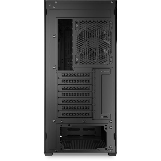 Sharkoon ak5g rgb midi tower behuizing (zwart | 2x usb-a | 1x usb-c | rgb | tempered glass)
