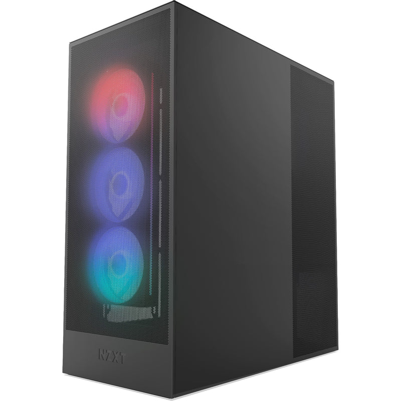 Afbeelding laden in galerijviewer, Nzxt h7 flow rgb (2024) midi tower behuizing (zwart | 2x usb-a | 1x usb-c | rgb | tempered glass)
