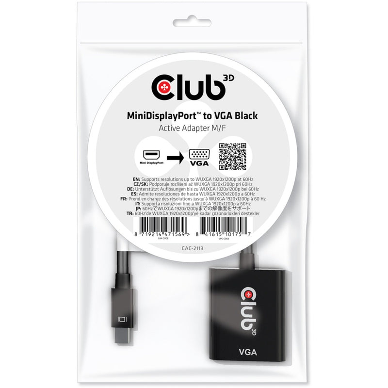 Afbeelding laden in galerijviewer, Club 3d mini-displayport naar vga actieve adapter
